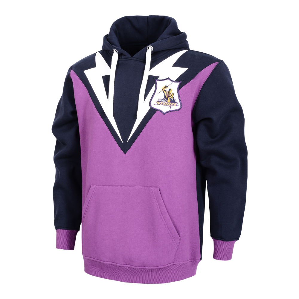 Melbourne Storm Adults Retro Hoodie - View 1