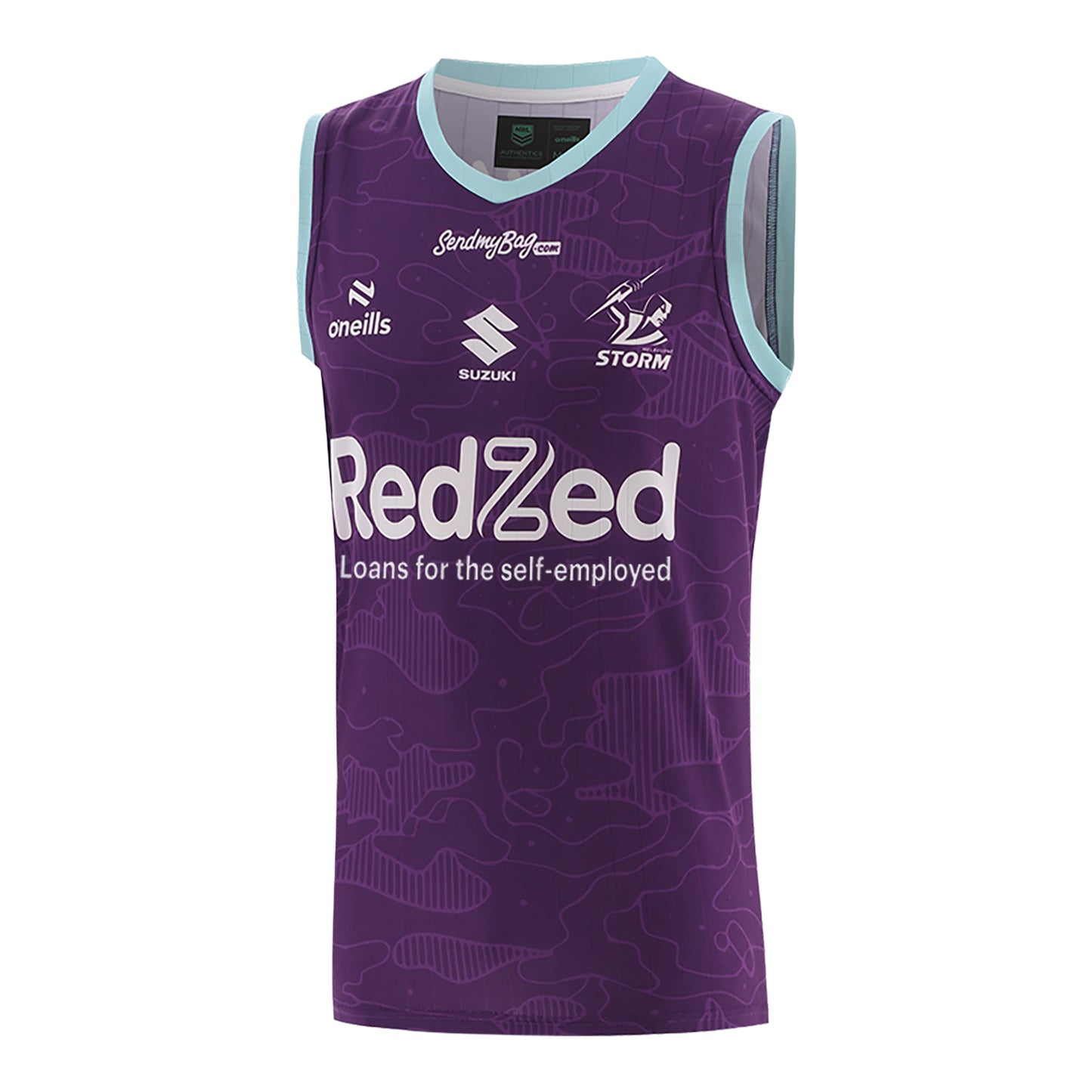 Melbourne Storm Mens 2026 Training Singlet Purple