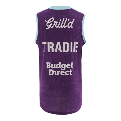 Melbourne Storm Mens 2026 Training Singlet Purple - View 2