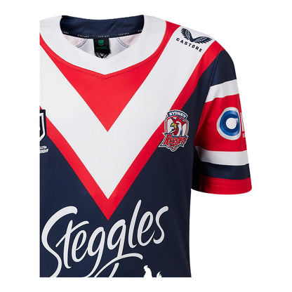 Sydney Roosters 2024 Youth Replica Home Jersey - View 4