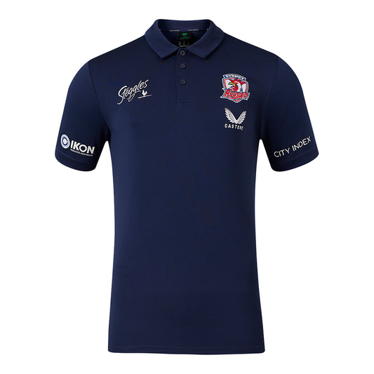 Sydney Roosters 2024 Mens Media Polo - View 1