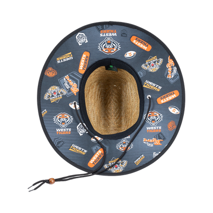 Wests Tigers Straw Hat - View 2