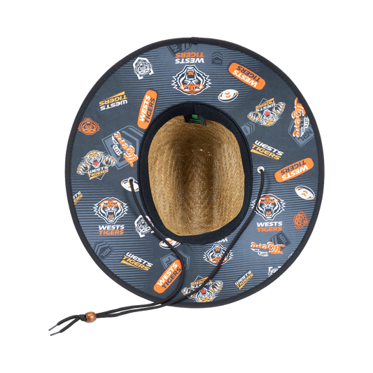 Wests Tigers Straw Hat - View 2