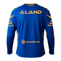 Parramatta Eels Mens 2026 Training Tee LS Royal Blue