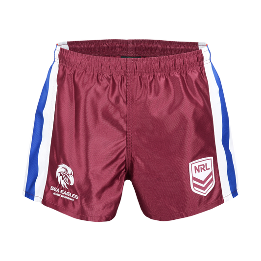 Manly Warringah Sea Eagles Youth Supporter Shorts - View 1
