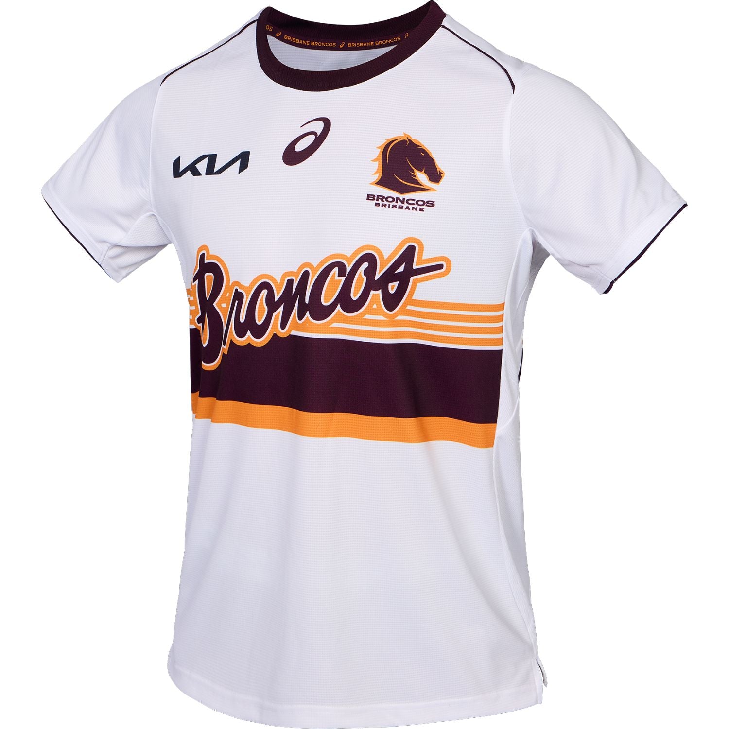 BRISBANE BRONCOS REPLICA RUN OUT TEE | Men | Deep Mars
