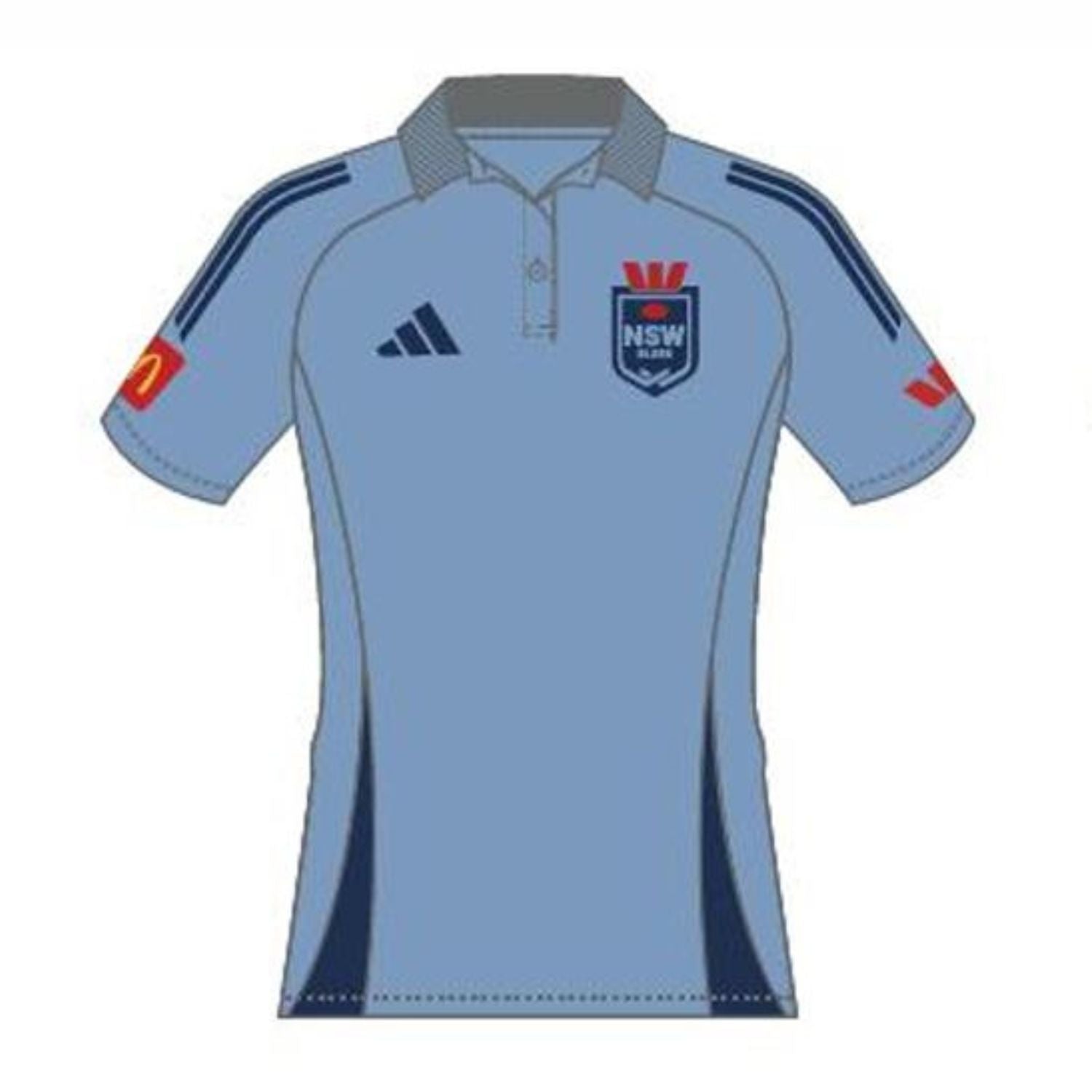 NSW Blues Ladies 2026 Polo Light Blue - View 1