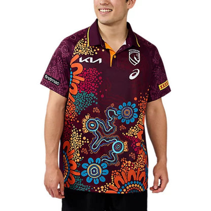 Brisbane Broncos Mens 2026 Indigenous Polo - View 2