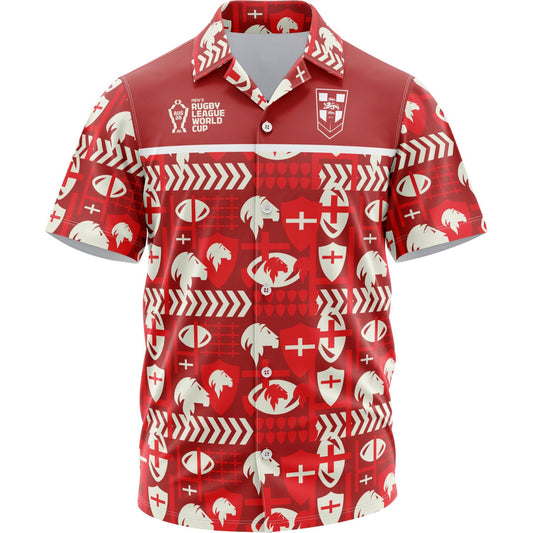 RLWC England 2026 Hawaiian Shirt - View 1