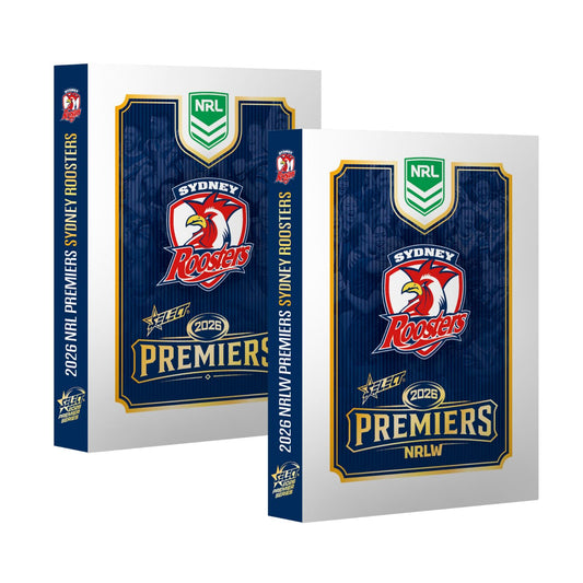 Sydney Roosters NRL & NRLW Premiers 2026 Limited Edition Card Set Bundle- Pre-Order - View 1