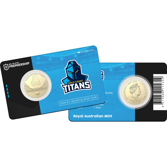 Gold Coast Titans Coin In Card