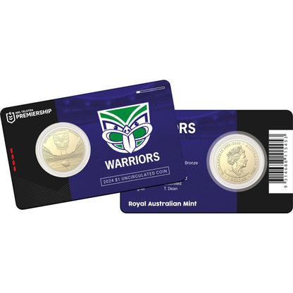 New Zealand Warriors Coin In Card