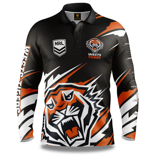 Wests Tigers Mens 'Ignition' Fishing Shirt