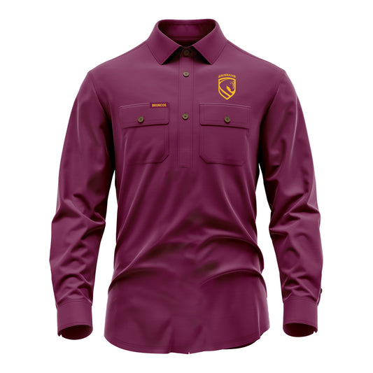 Brisbane Broncos Rusty Workshirt - View 1
