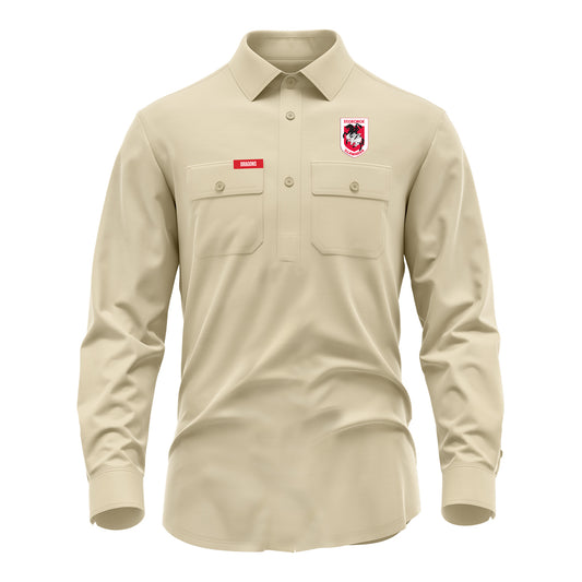 St George Illawarra Dragons Rusty Workshirt - View 1