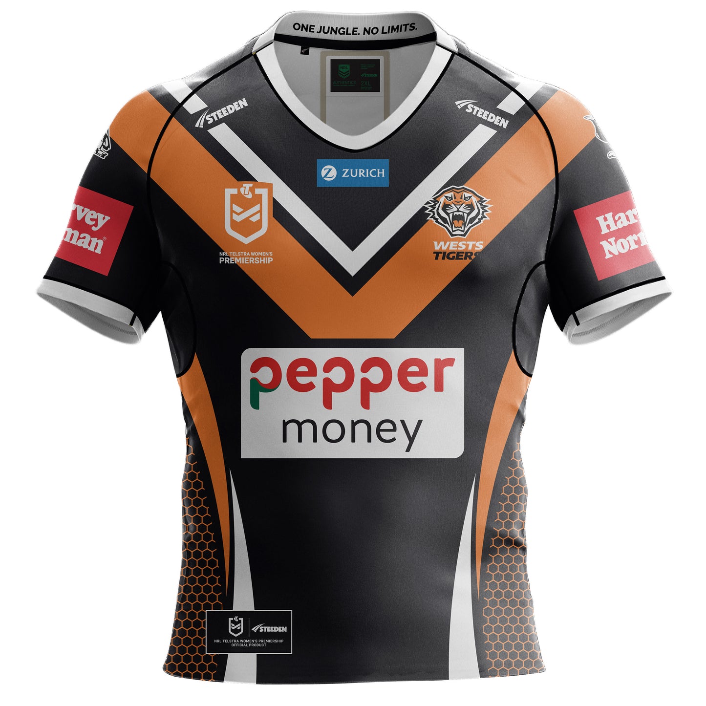 NRLW Wests Tigers 2025 Mens Home Jersey