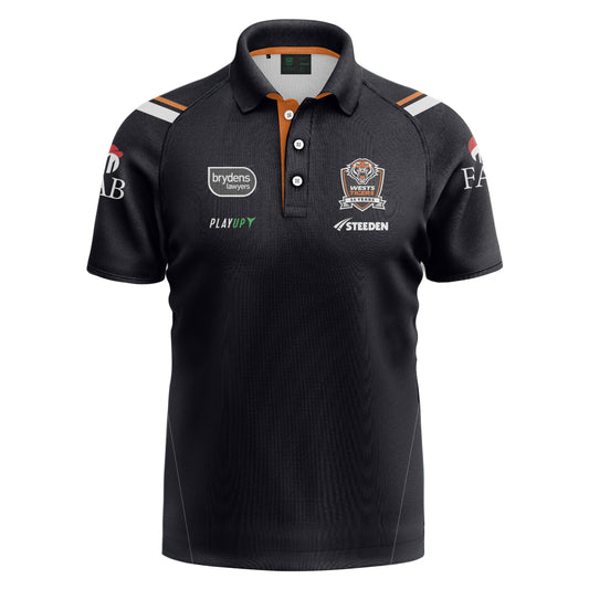 Wests Tigers 2024 Mens Players Replica Media Polo
