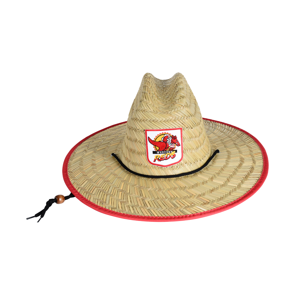 Western Reds Adult Retro Straw Hat - View 1