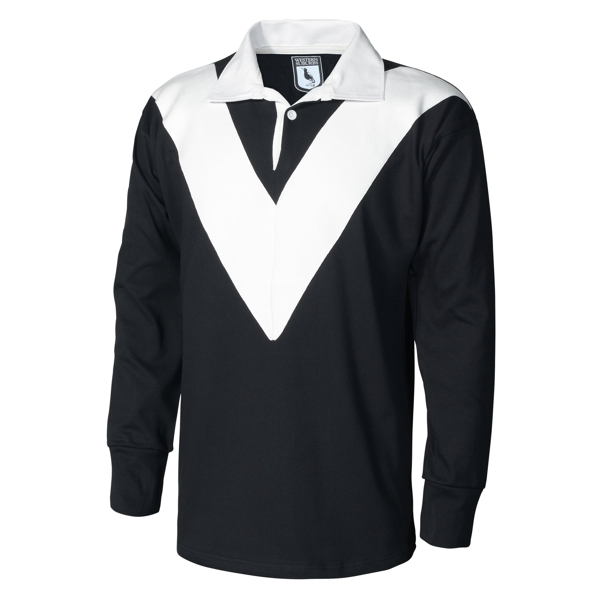 Western Suburbs Magpies WW2 Retro Jersey - View 1