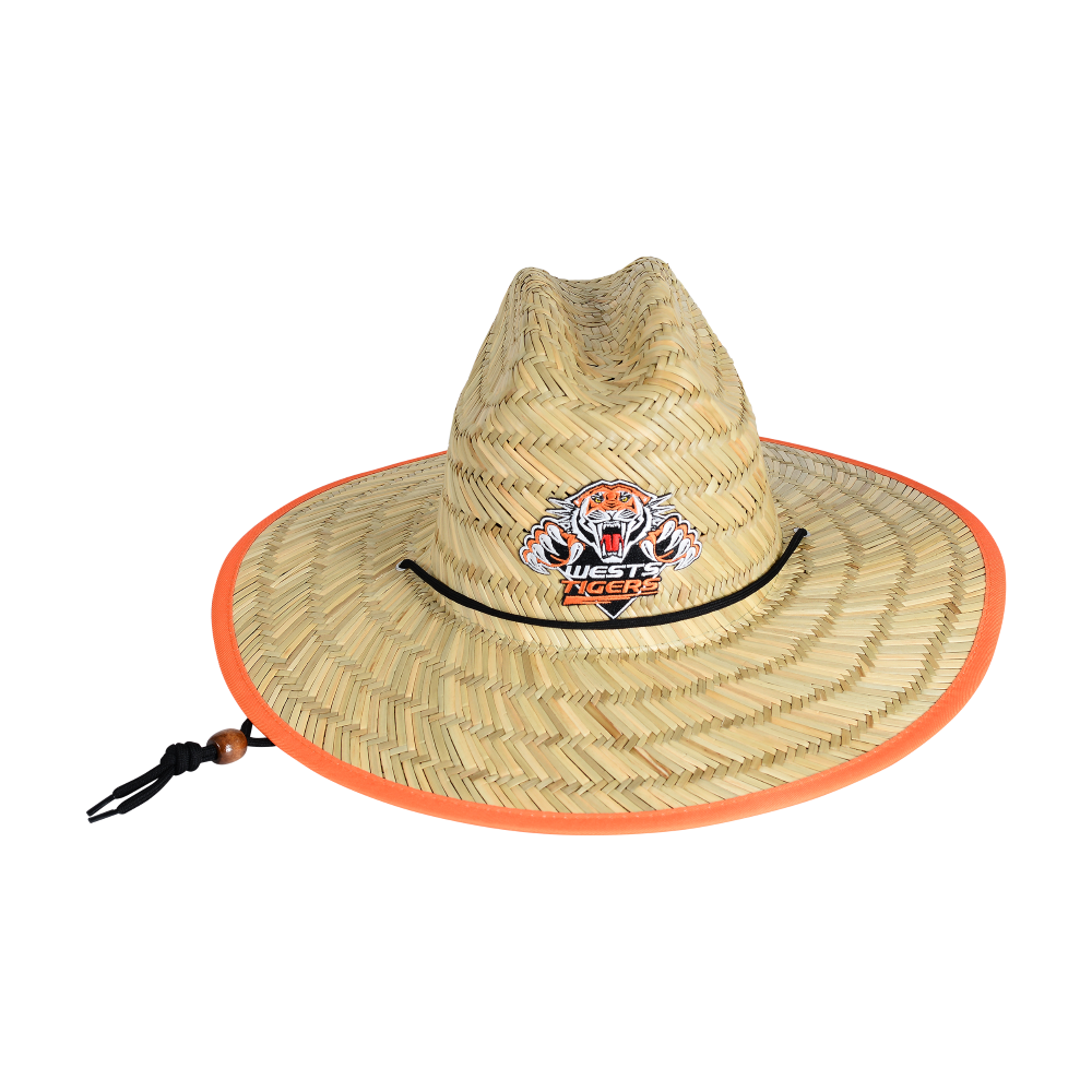 Wests Tigers Adult Retro Straw Hat