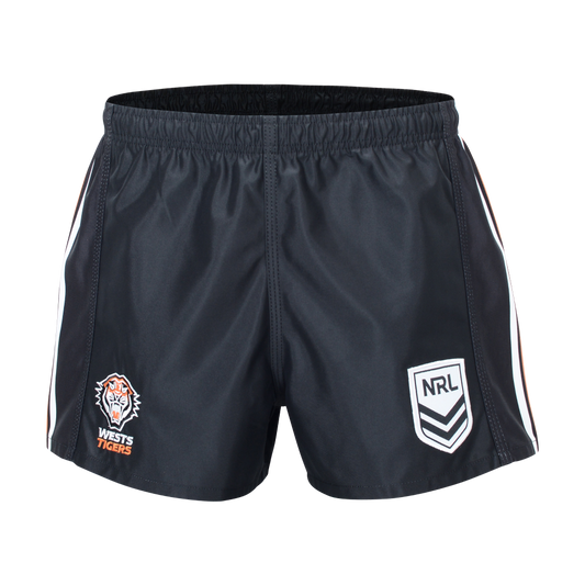 Wests Tigers Youth Supporter Shorts - View 1