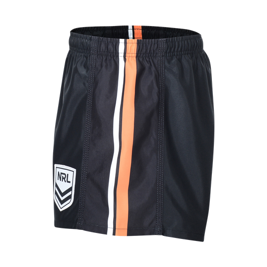 Wests Tigers Youth Supporter Shorts - View 2