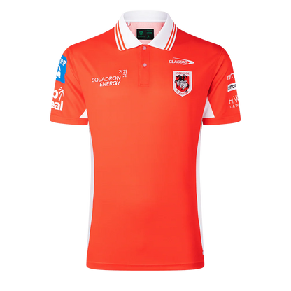 St George Illawarra Dragons Mens 2026 Media Polo Red - View 1