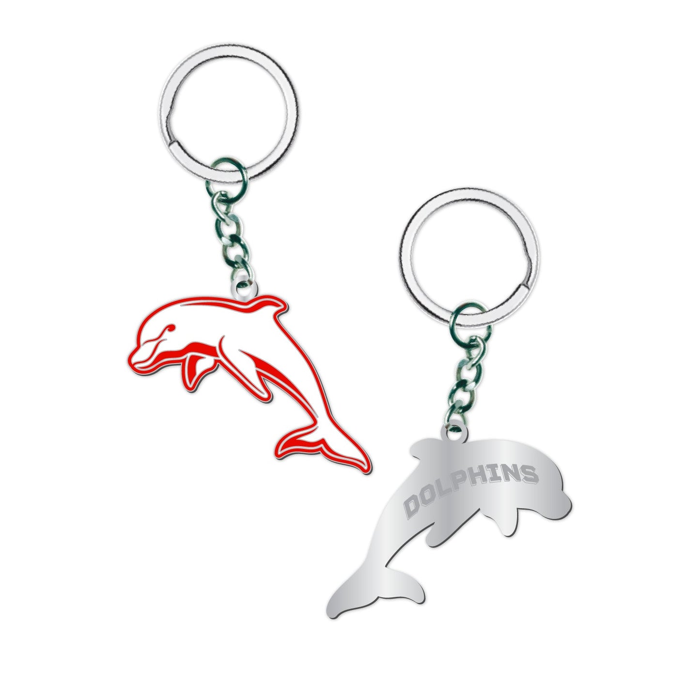 Dolphins Logo Keyring